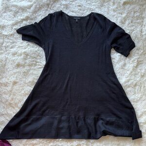 Eileen Fisher Black Tunic Top
